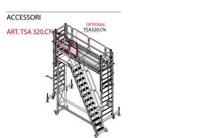 Linea vita UNI Scala fune 