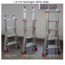 Scala telescopica in alluminio step tipologie