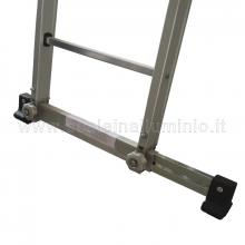 Scala con fune 2 rampe 10 gradini e base regolabile apertura base stabilizzatrice