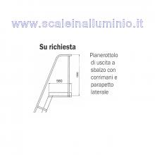 Pianerottolo di uscita a sbalzo