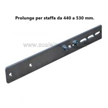 Prolunga staffa per scale modulari da 440 a 530 mm.