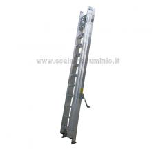 Scala con argano 3 rampe x 12 gradini