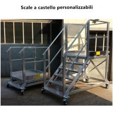 Scala a castello in alluminio personalizzabili