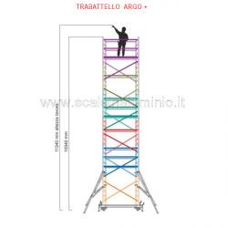 Ponteggio in alluminio Argo+ 6 campate 