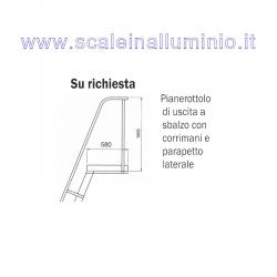 Pianerottolo di uscita a sbalzo