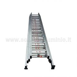 Scala con fune 4 rampe 8 gradini